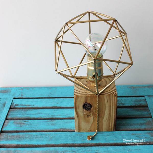 DIY Reclaimed Wood Lamp & The Home Depot DIY Workshop