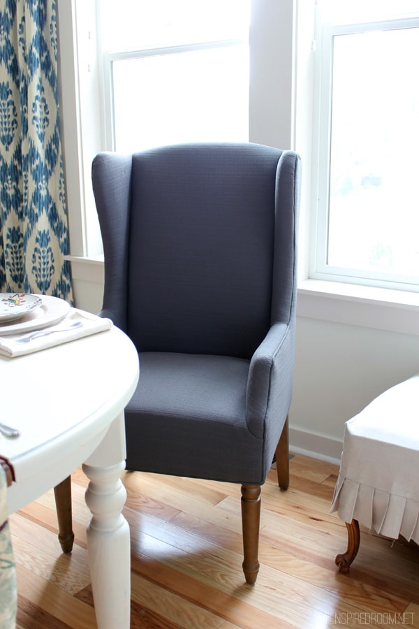 Wingbacks in the Dining Room | The Inspired Room