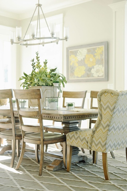 Wingbacks in the Dining Room | The Inspired Room