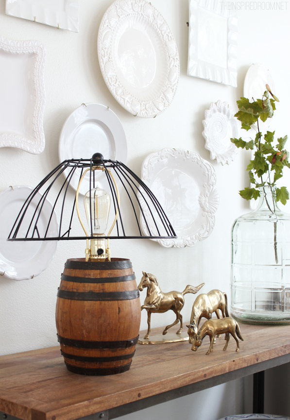 diy barrel lamp shade