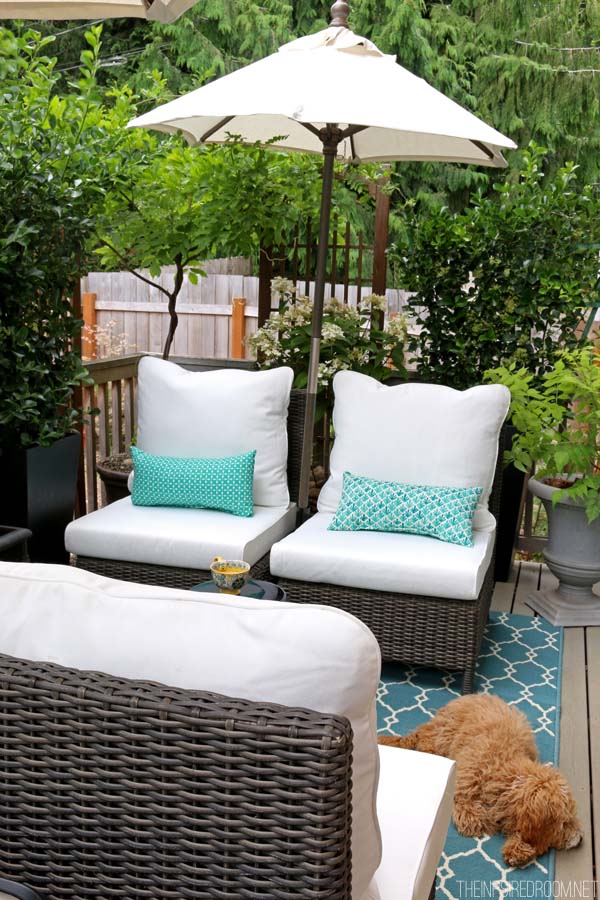 My Small Backyard Deck Makeover {Before & After}