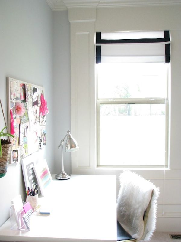 {Inspired By} Fabric Roman Shades