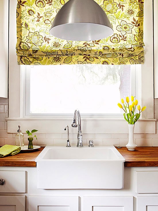 {Inspired By} Fabric Roman Shades