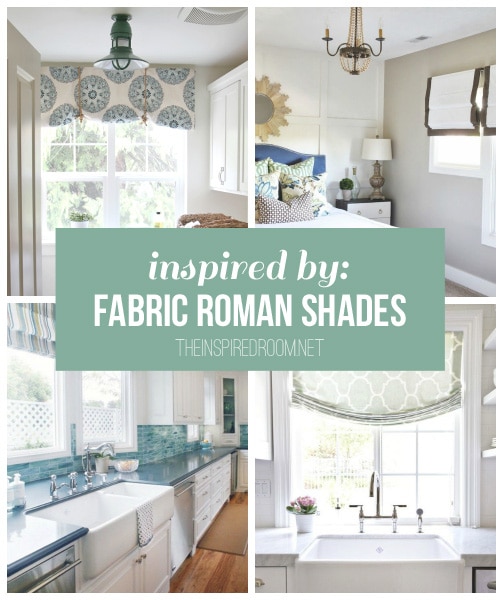 {Inspired By} Fabric Roman Shades