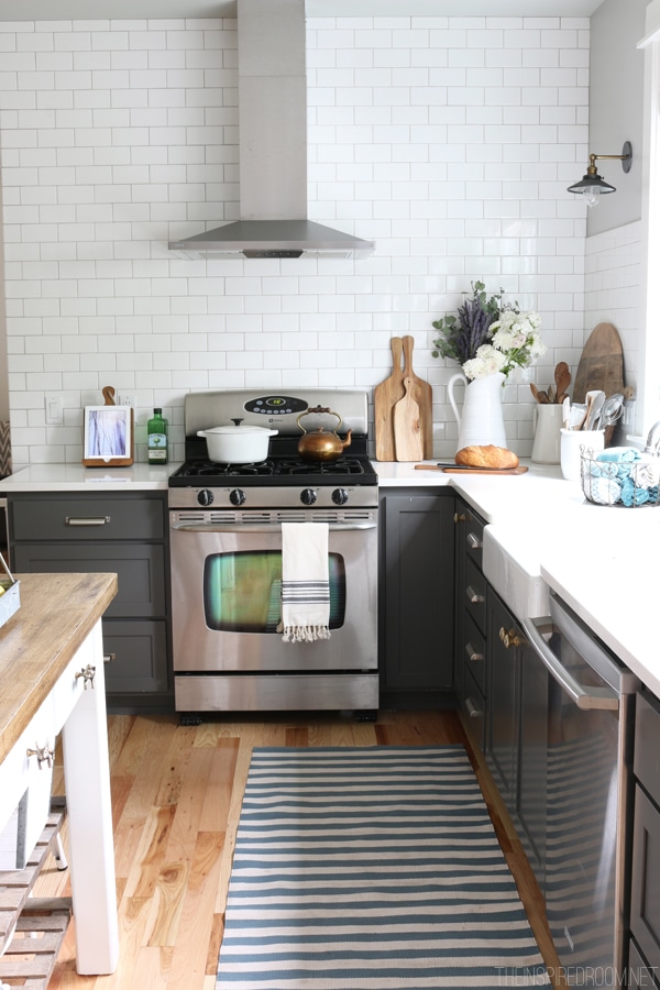 What Color is My Subway Tile Grout? {A Kitchen Remodel Progress Report!} -  The Inspired Room