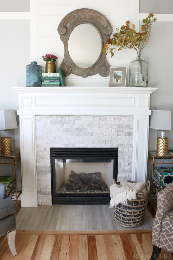 Fireplace Makeover {Before & After}