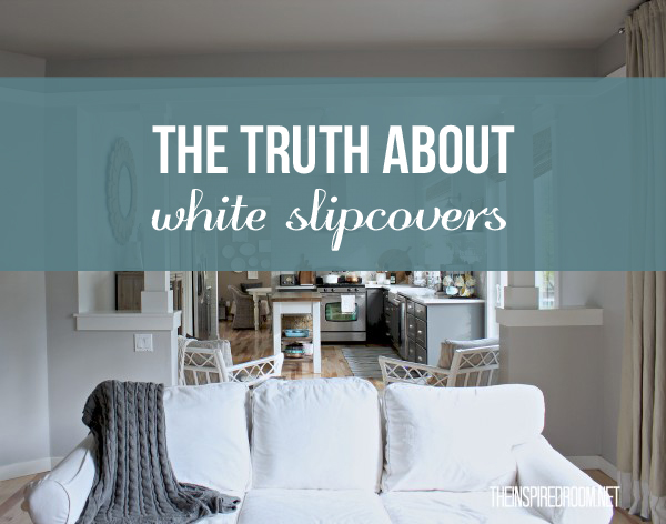 The Truth About White Slipcovers {Part Two: Pet Edition}