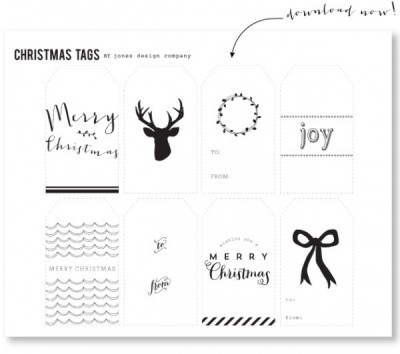 Free Printable Gift Tags - The Inspired Room