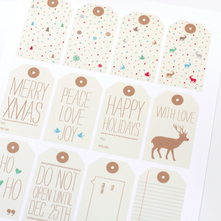 Free Printable Gift Tags - The Inspired Room
