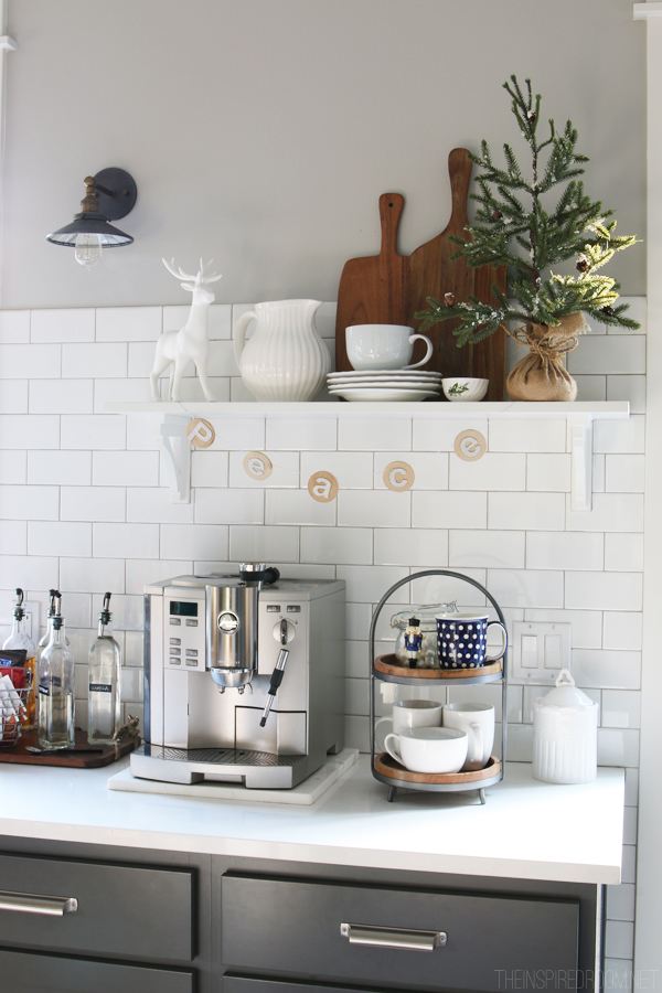 Kitchen Countertop Coffee Station Ideas (for Festive Holiday