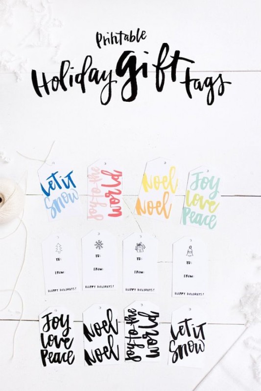 Free Printable Gift Tags - The Inspired Room