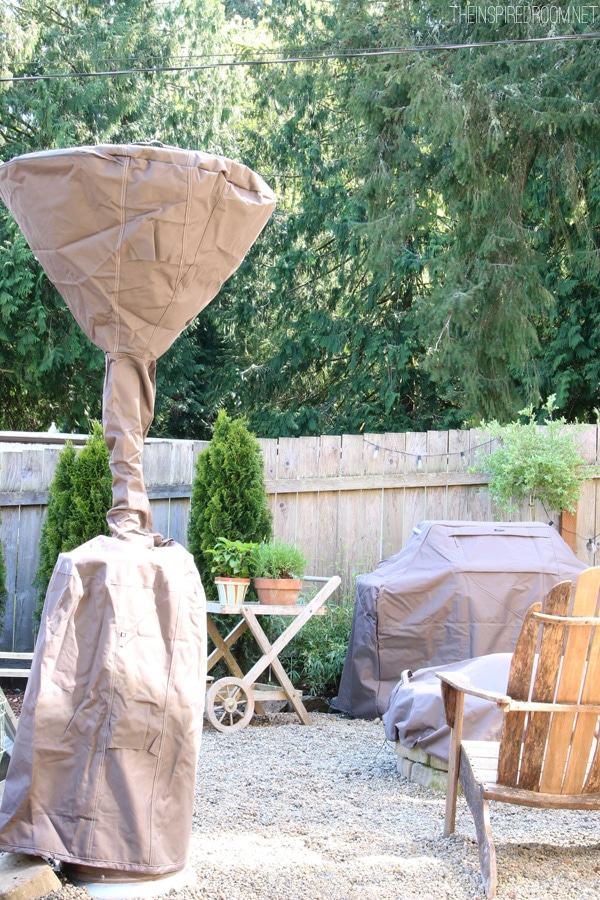 Backyard Improvements {& new patio furniture covers!)