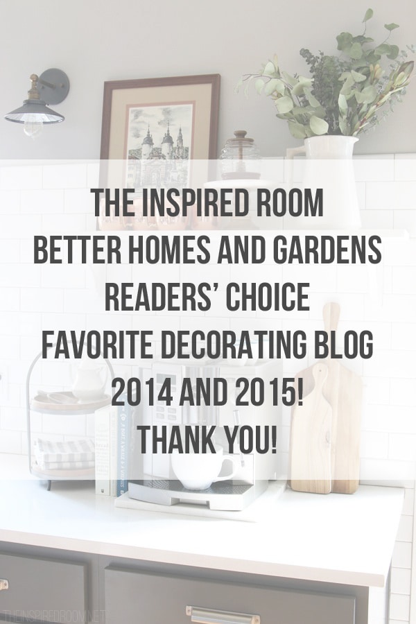 2015 Readers' Favorite Decorating Blog {Better Homes & Gardens}