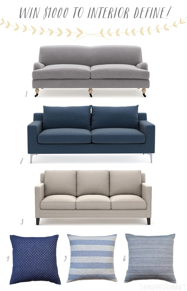 Tips for Buying a Sofa Online and $1000 Giveaway {NOW CLOSED}