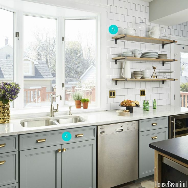 {For the Love of Kitchens} Gray & White Kitchen