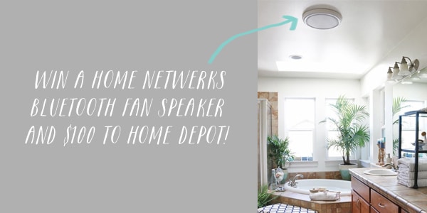 Weekend Giveaway {$100 Home Depot & A Bluetooth Speaker Fan!} CLOSED