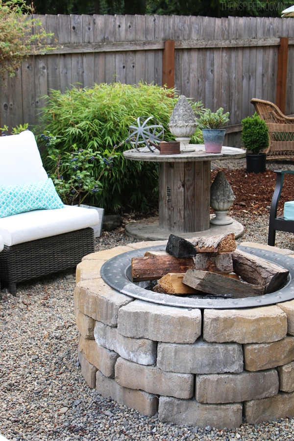 My Backyard Tour {Pea Gravel Patios, Flagstone & Secret Garden}