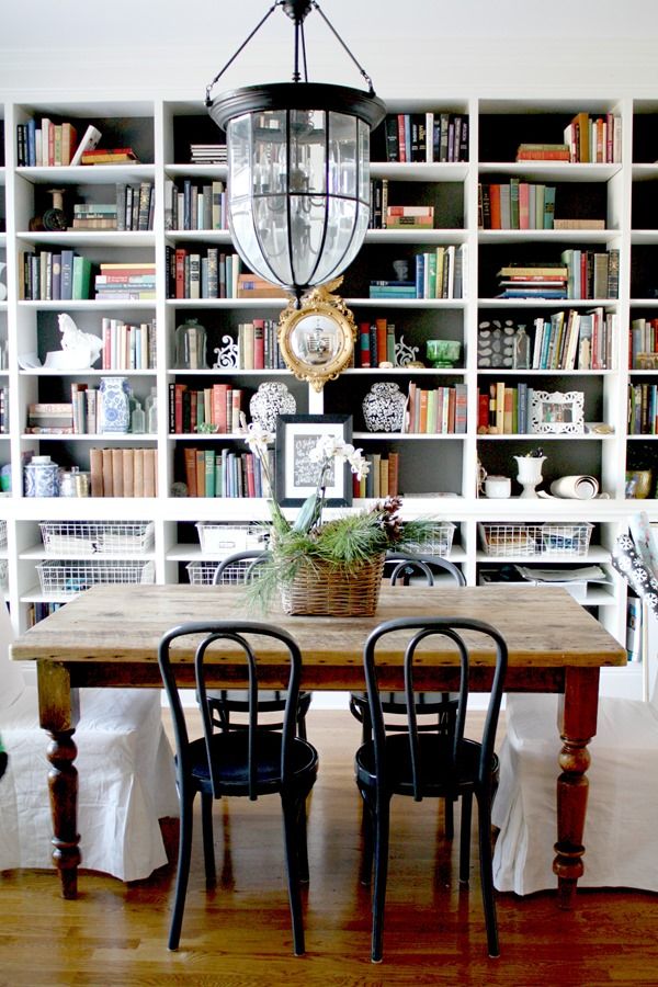 Dining Room Bookshelves