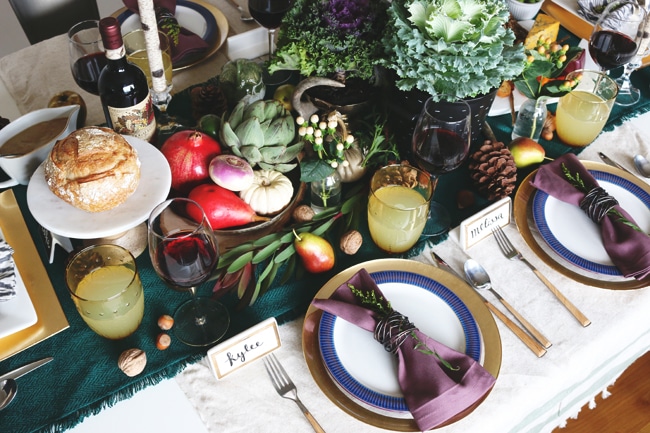 Organic Thanksgiving Tablescape {and video!}