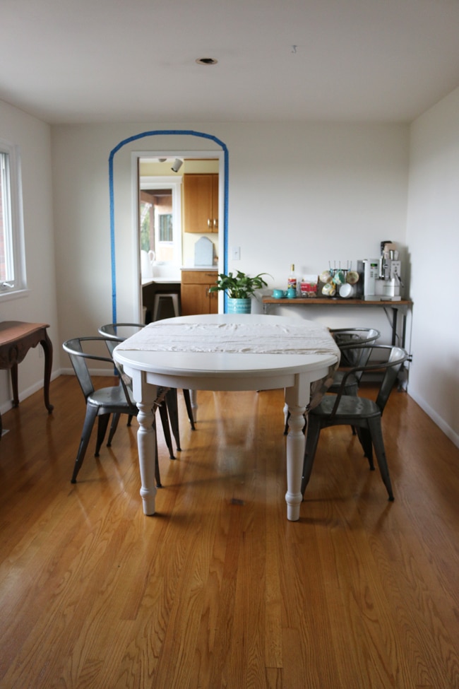 dining room arch