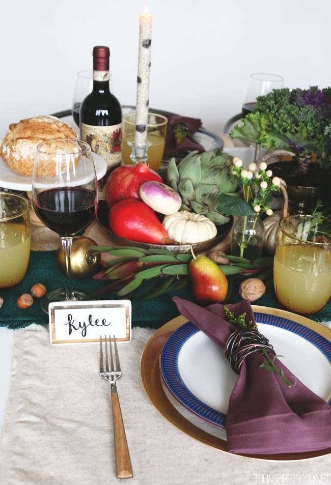 Organic Thanksgiving Tablescape {and video!}