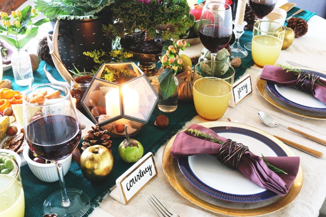 Organic Thanksgiving Tablescape {and video!}