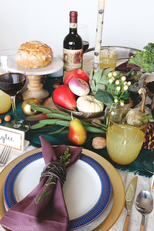 Organic Thanksgiving Tablescape {and video!}