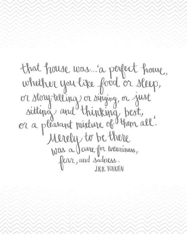 That House Was A Perfect House {Free Printable Artwork}