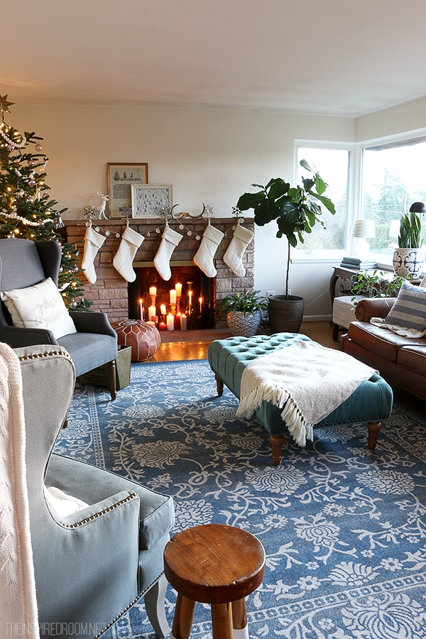 Christmas in Our Living Room {New Rug & Room Update!}