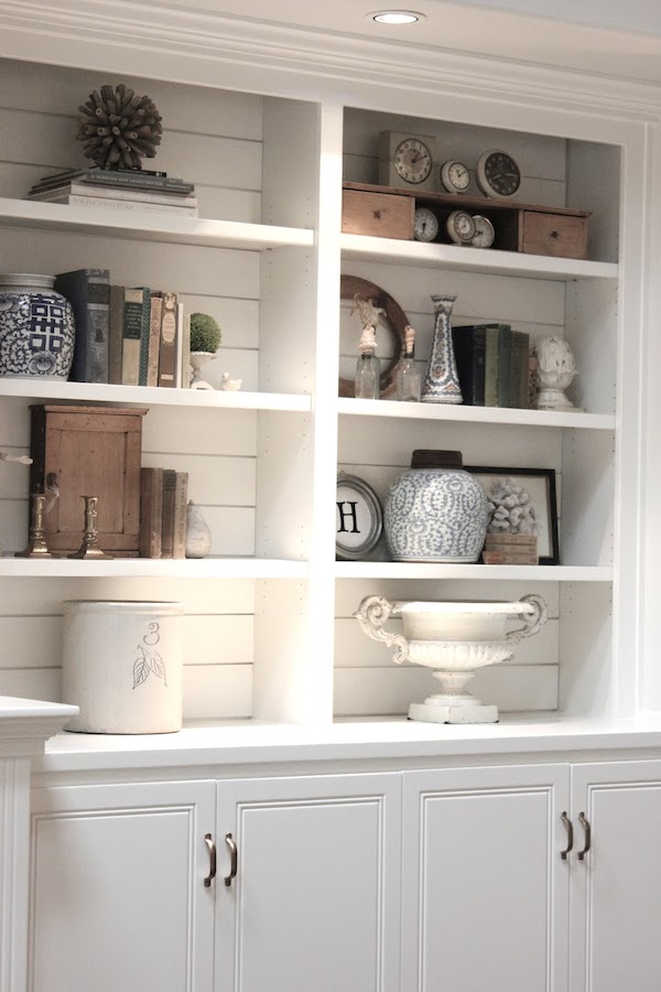 built in dining room hutch