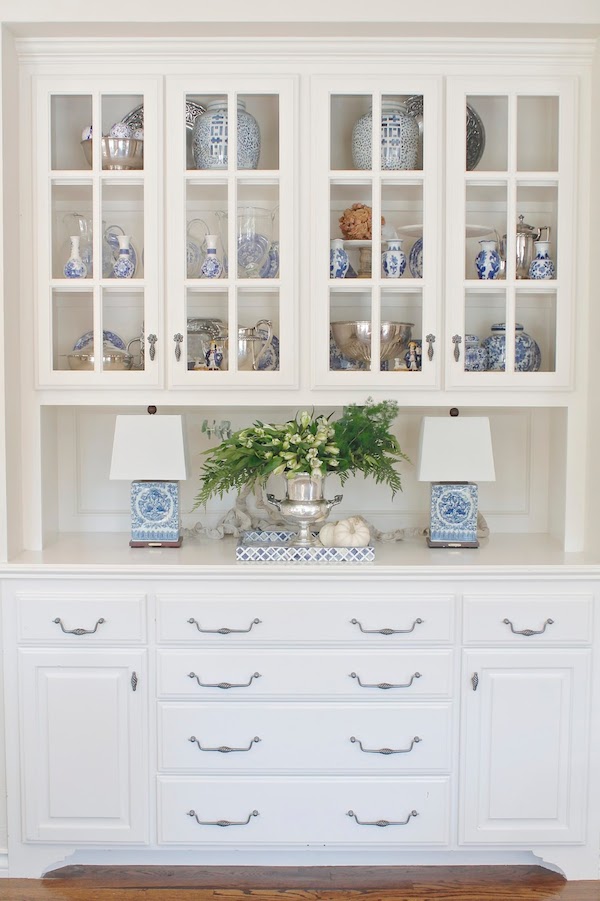 built in dining room hutch