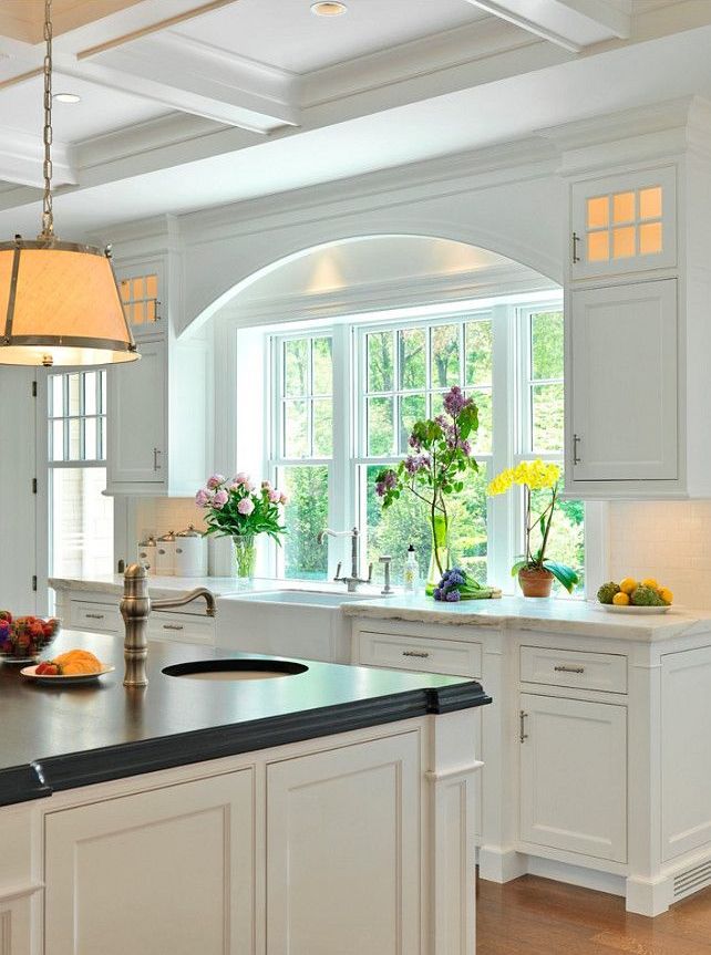 Kitchen Box Window Extends Beyond the Walls for Added Space and Light