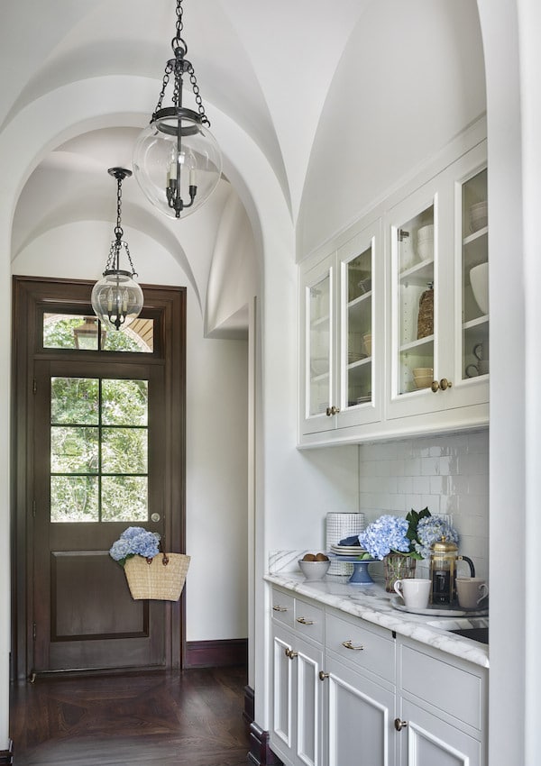 built in cabinets in dining room