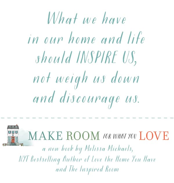 Habits for an Organized Home {My New Book: Make Room for What You Love!}