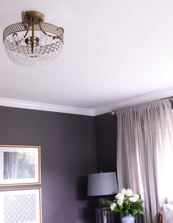 Master Bedroom Sneak Peek! {Black Frosted Plum Walls}