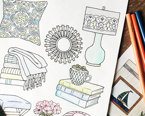 Home Decor Coloring Book - The Inspired Room