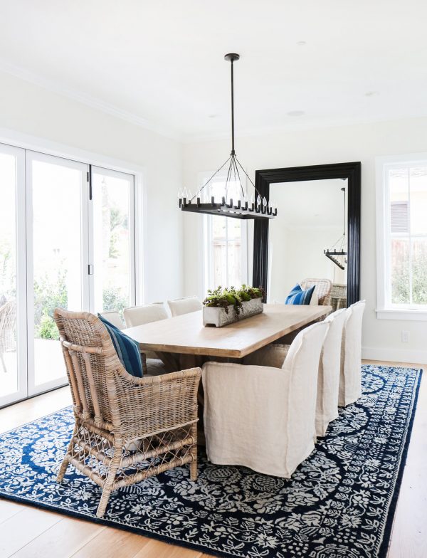 {Inspired By} Blue Patterned Statement Rugs