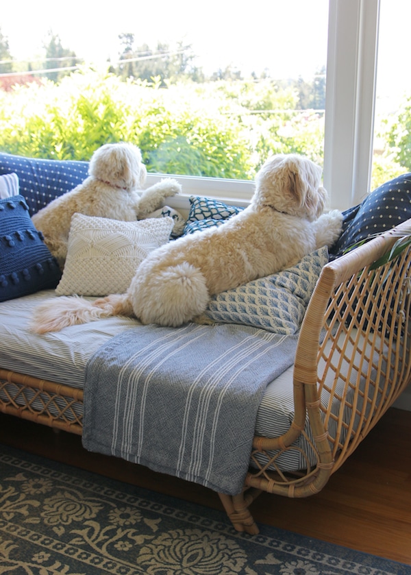 Our Rattan Daybed {Cozy Corner with a View}