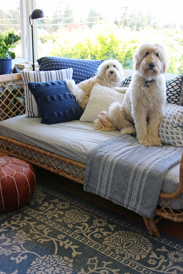 Our Rattan Daybed {Cozy Corner with a View}