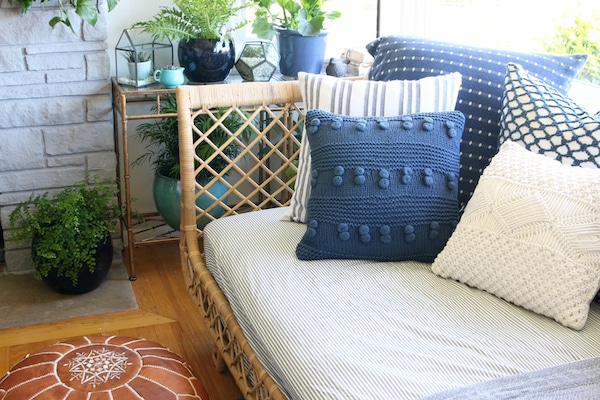 Our Rattan Daybed {Cozy Corner with a View}