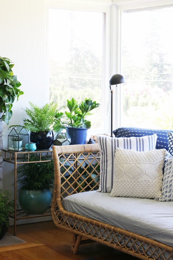 Our Rattan Daybed {Cozy Corner with a View}