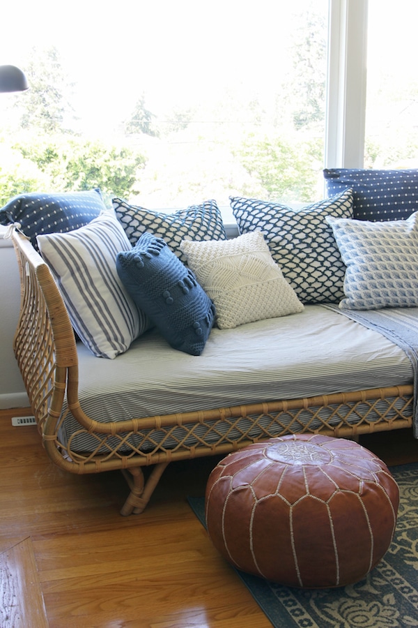 Our Rattan Daybed {Cozy Corner with a View}