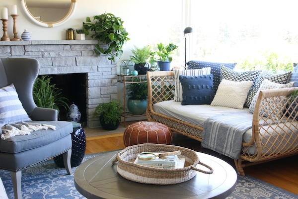 Our Rattan Daybed {Cozy Corner with a View}