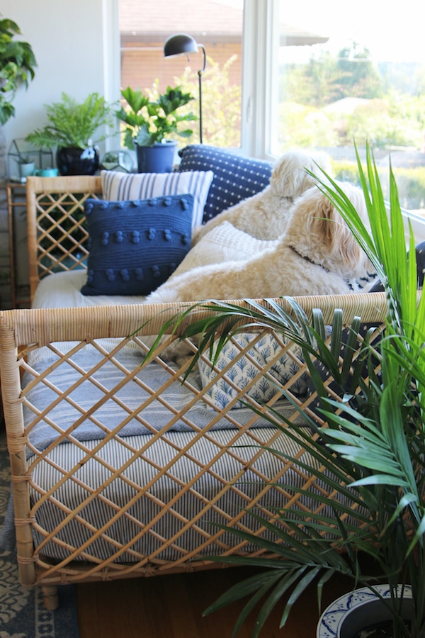 Our Rattan Daybed {Cozy Corner with a View}