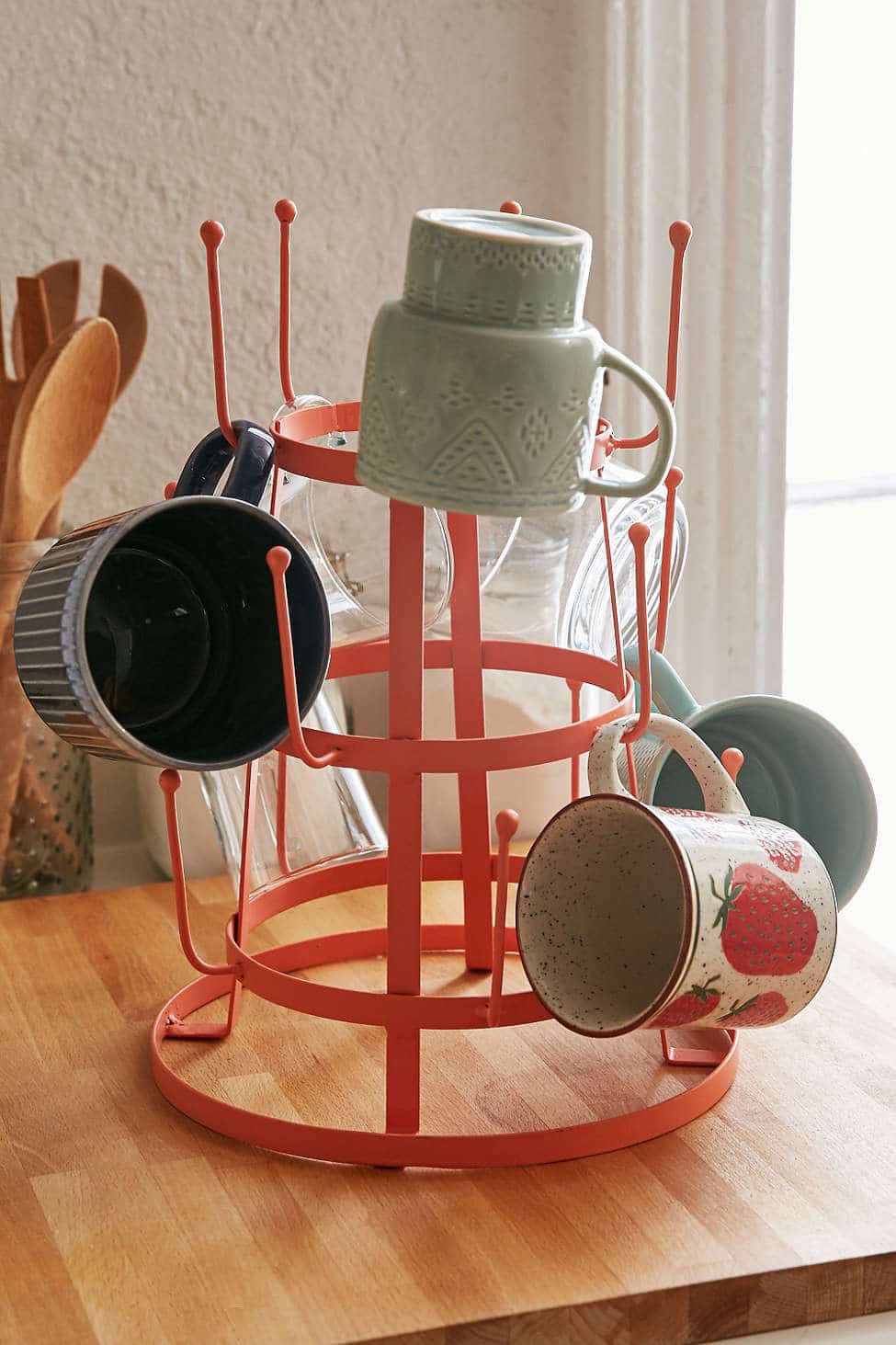 Mug Rack: Kitchen Coffee Station