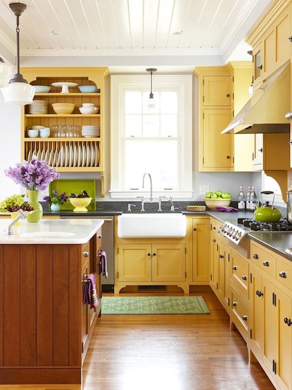 Colored Kitchen Inspiration The Inspired Room