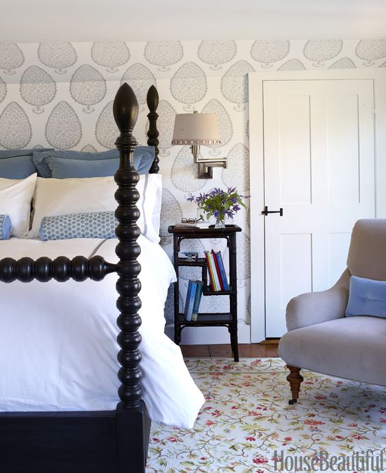Beautiful Bedroom Wallpaper Ideas - The Inspired Room