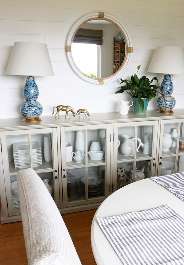 Shiplap Wall in the Dining Room