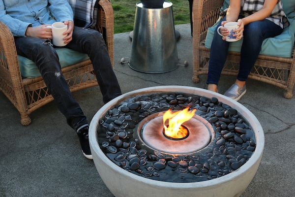 Create an Outdoor Gathering Spot - Patio Fire Fountain Giveaway