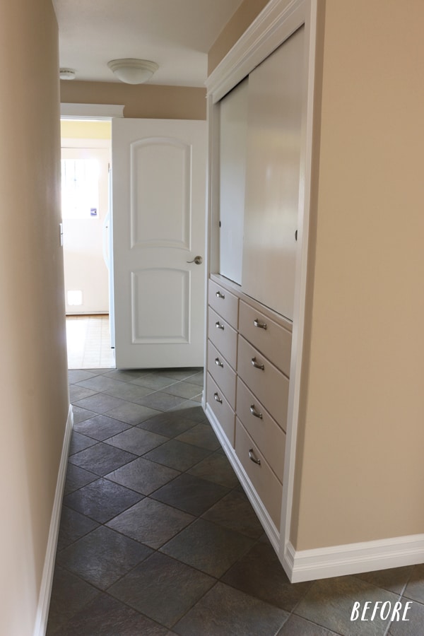 Before & Progress: Farmhouse-Inspired Entry Hall